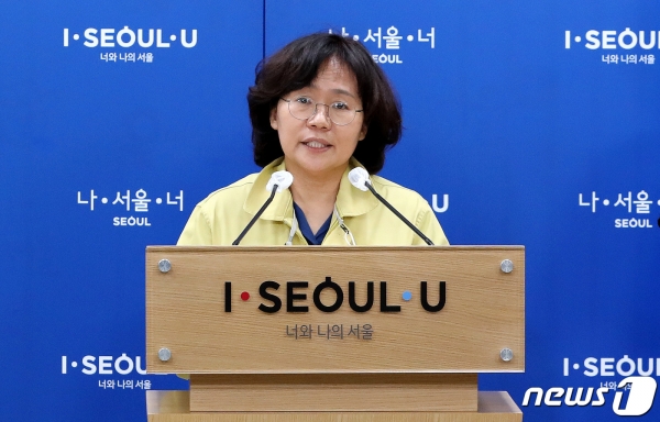 브리핑하는 박유미 방역통제관.(사진=뉴스1)