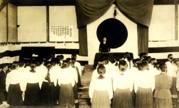 ▲ 경성여자의학전문학교 입학식(1938.5.16.)